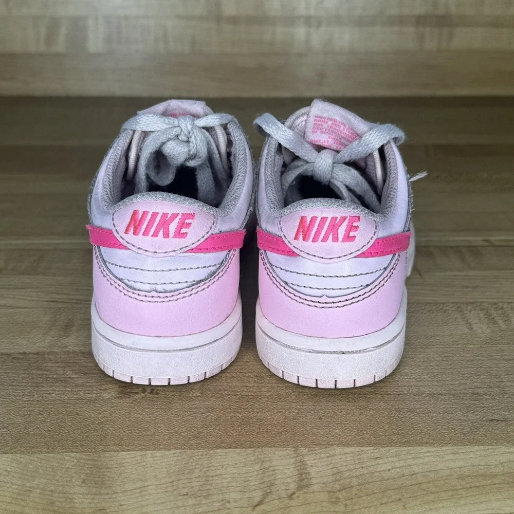 Nike Dunk Low Triple Pink Pre-school Girls Size 11c DH9761-600 Shoes Sneaker